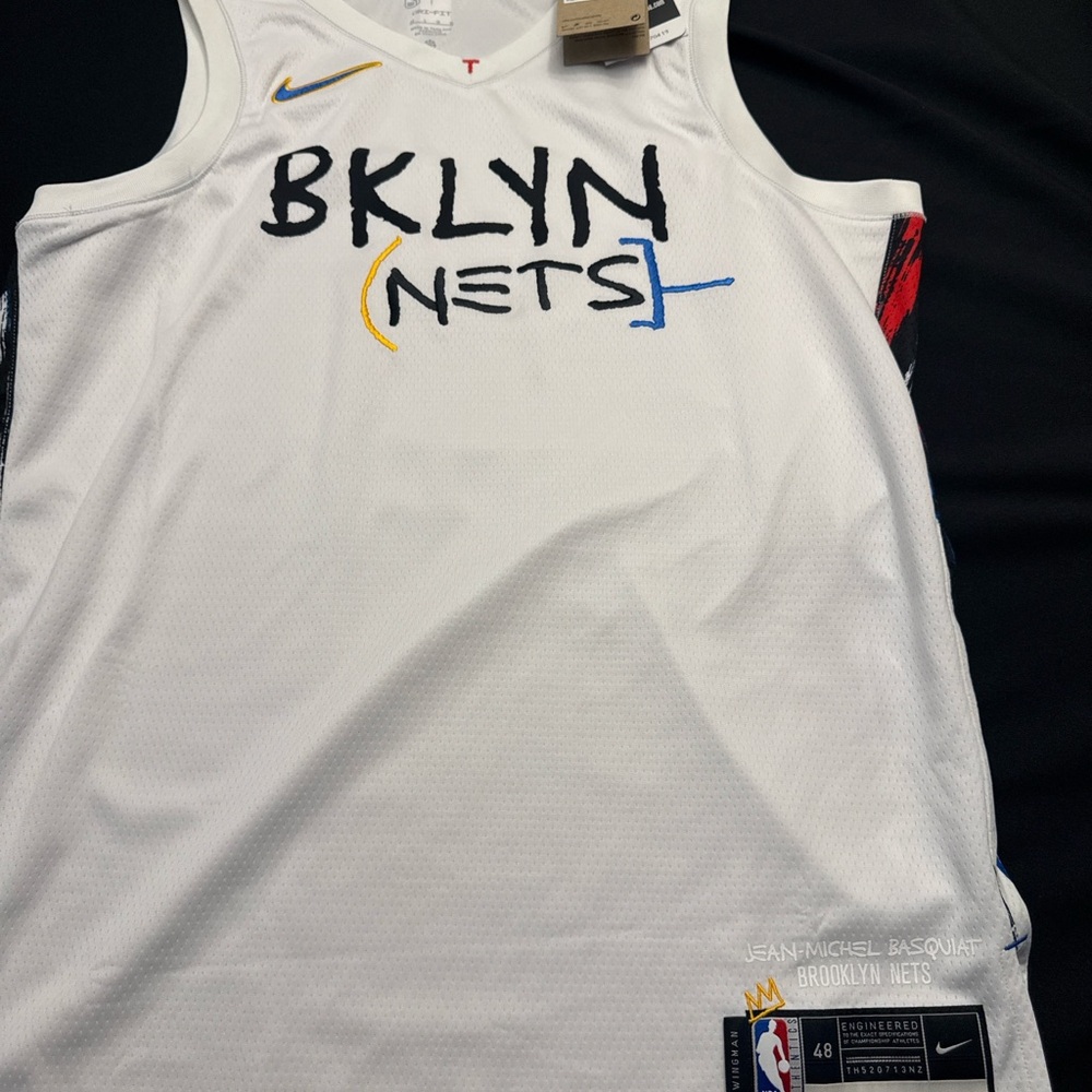 Nike BKLYN Nets City Edition  White NIKE Basketball Jersey